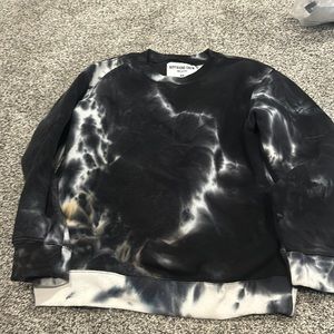 black and white tie dye sweatshirt
